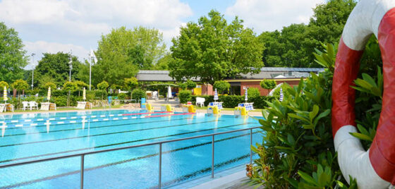 Waldfreibad Emsdetten - Blick aufs Schwimmerbecken