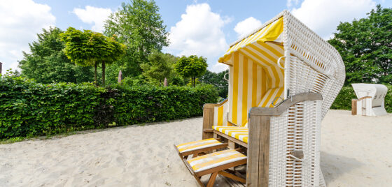 Öffnungszeiten Waldfreibad Emsdetten - Strandkorb